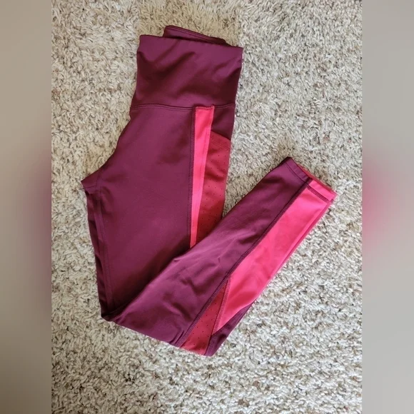 Champion workout legging maroon and pink S - Picture 1 of 7
